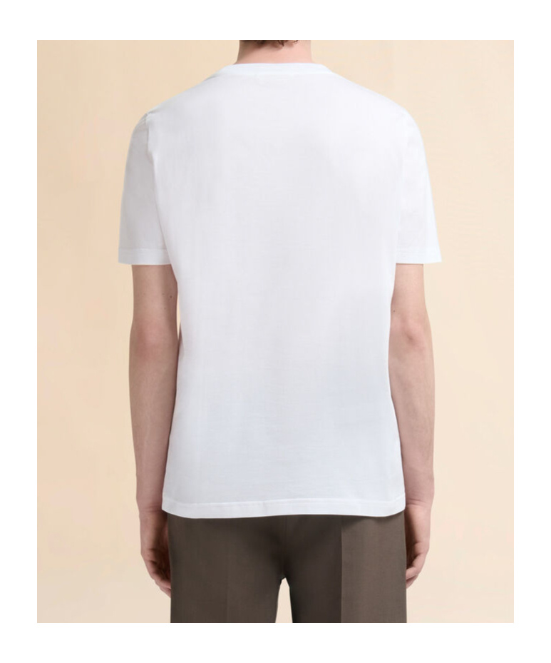 Marni Graphic Print Crew Neck Short Sleeve T-shirt In White