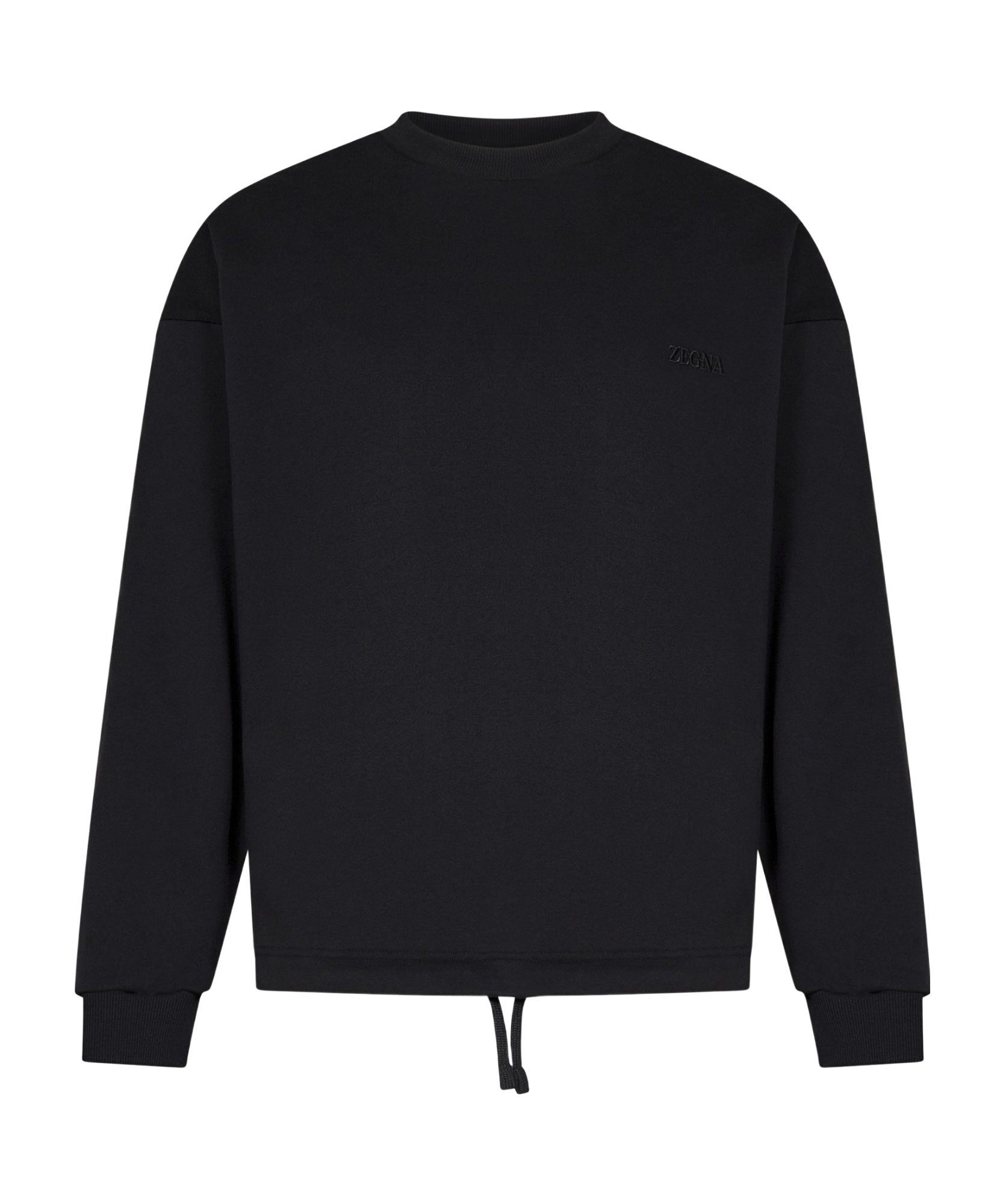 Shop Zegna Logo-embroidered Sweatshirt In Black