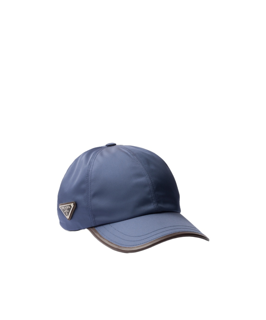 Prada Recycled Nylon Baseball Cap In Blue