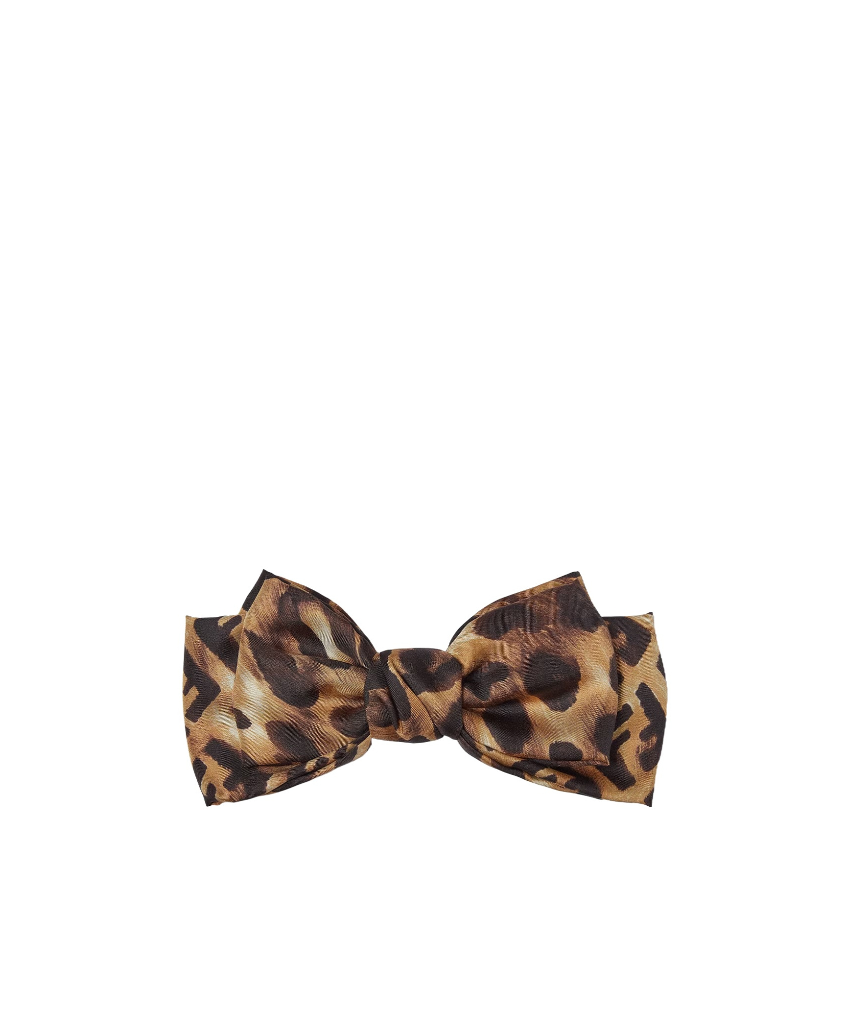 Fendi Animalier Hair Clip In Brown