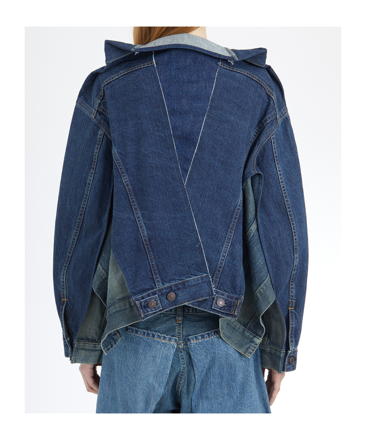Junya Watanabe Patchwork Denim Jacket With Long Sleeves