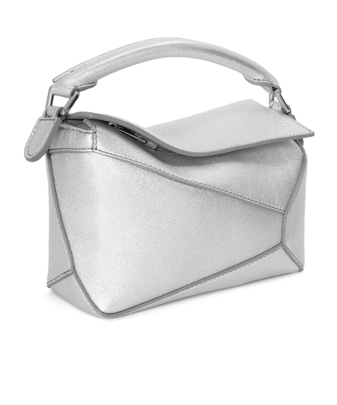 Loewe Puzzle Edge Mini Shoulder Bag In Gray