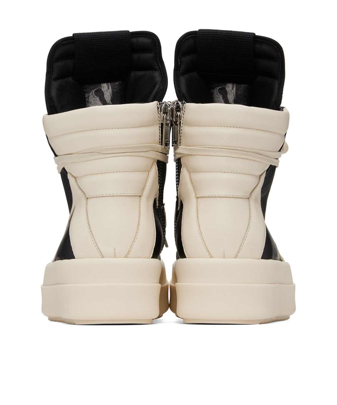 Rick Owens Mega Geobaskets High-top Sneakers In White
