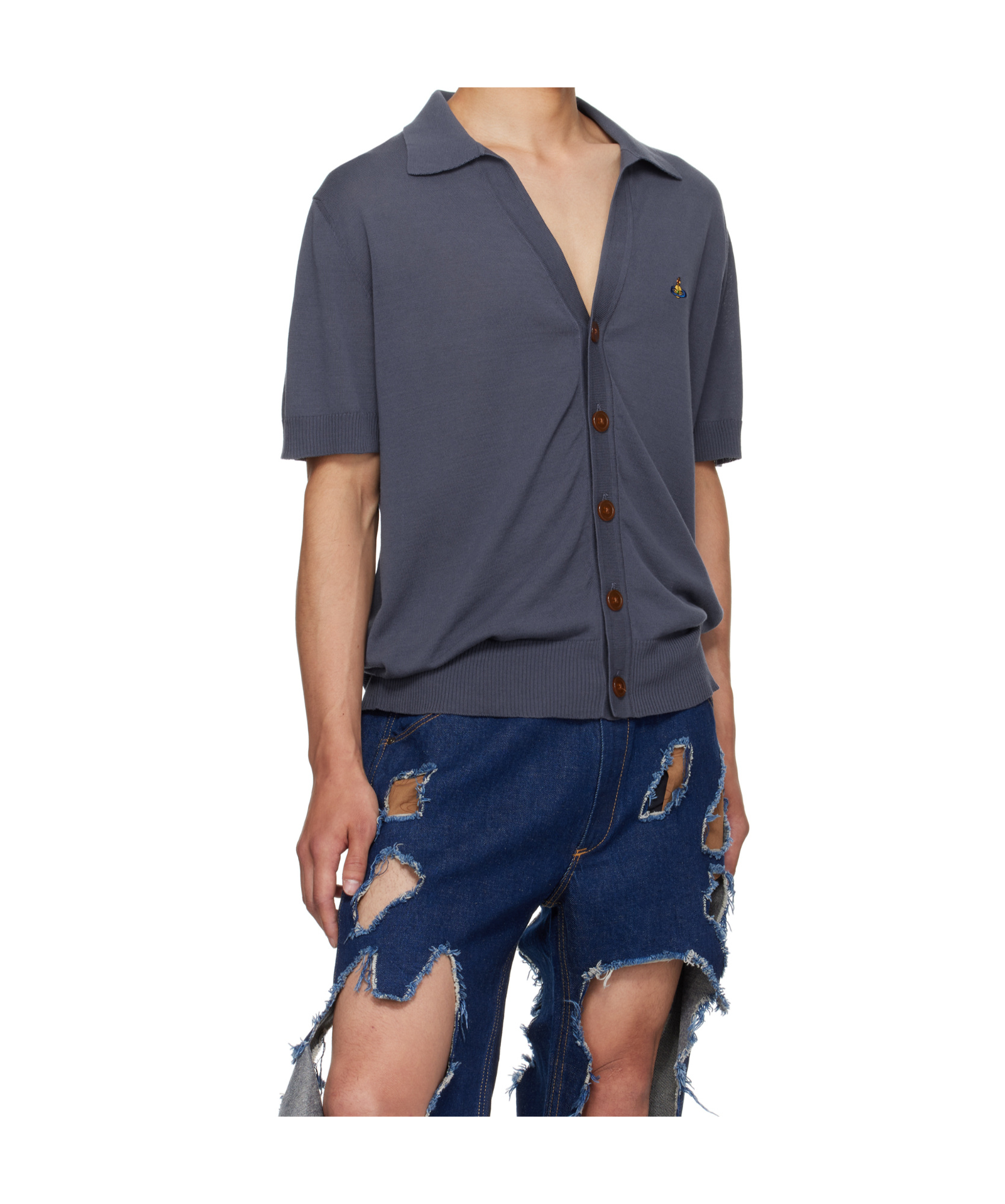 Vivienne Westwood Mako Cardigan In Blue