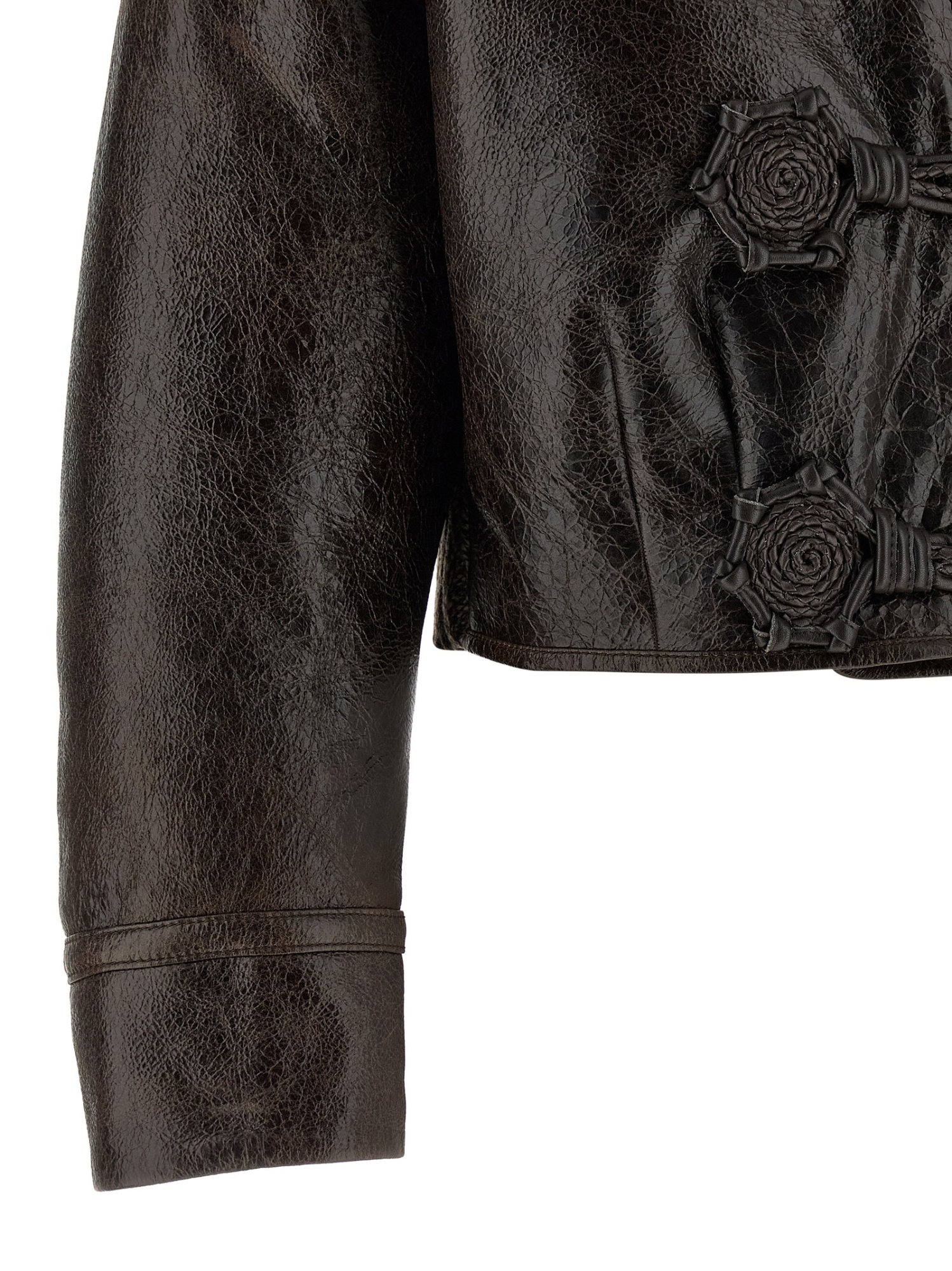 Etro Sheepskin Jacket Featuring Wool Insert In Brown