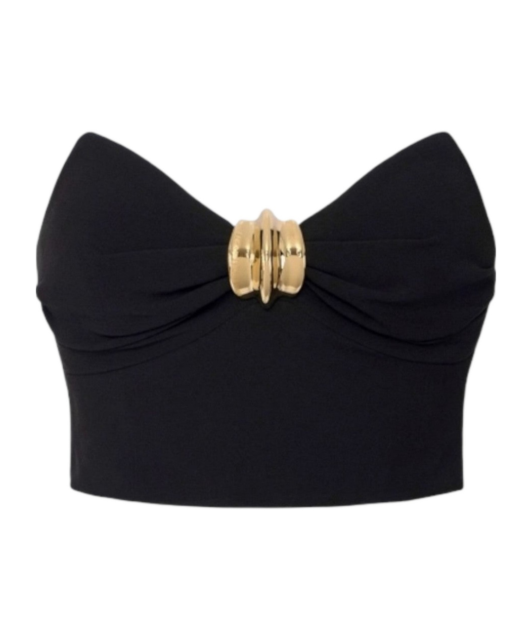Elisabetta Franchi Tube Top Vest In Black