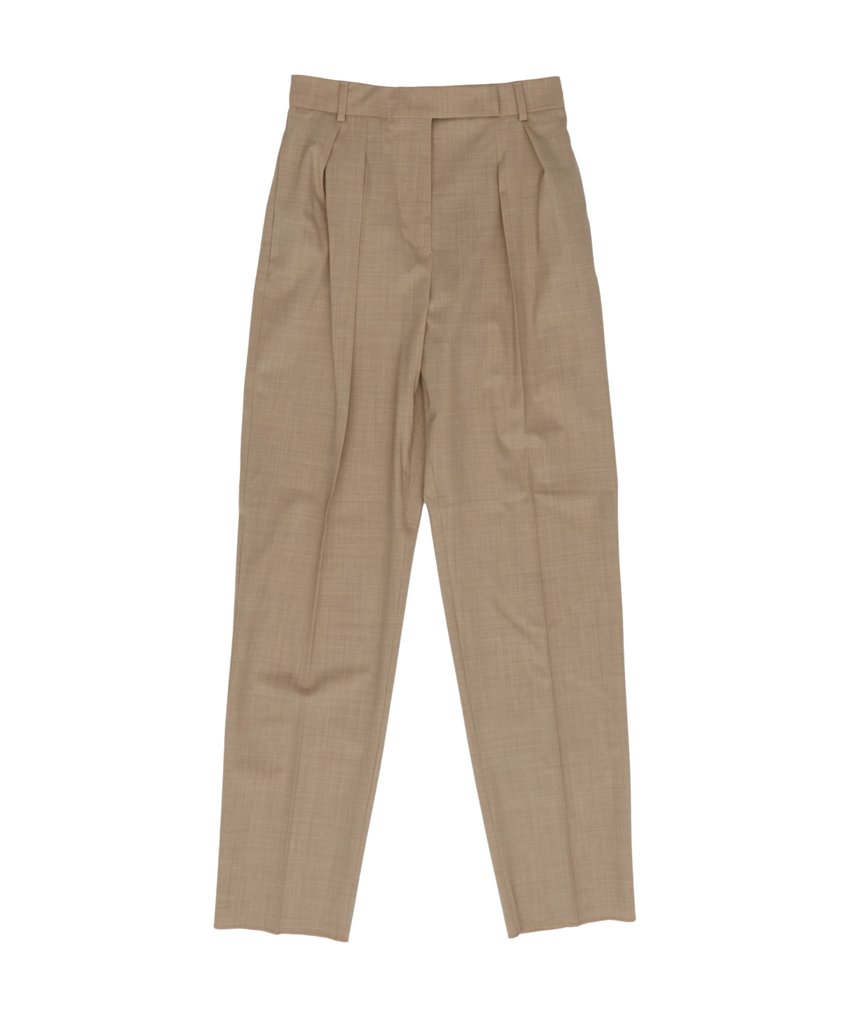 Max Mara Belt-loop Casual Pants In Nude