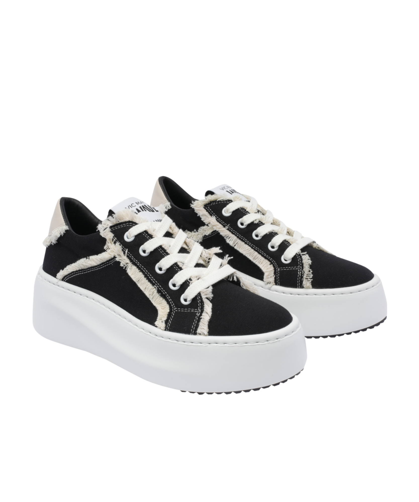 Shop Vic Matie Lace-up Low-top Sneakers In White