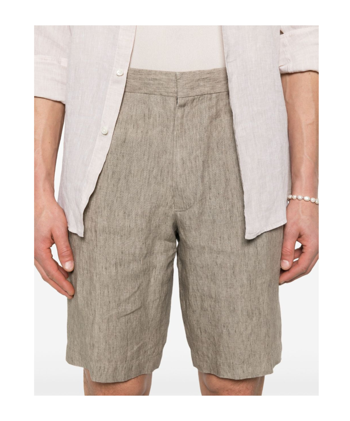 ZEGNA LINEN SHORTS