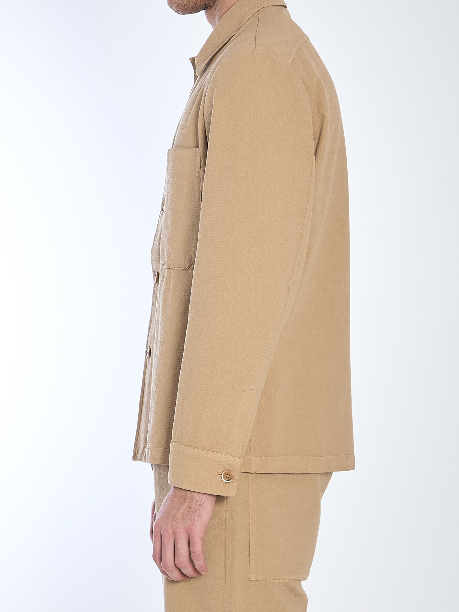 Barena Venezia Cedrone Arela Overshirt In Nude