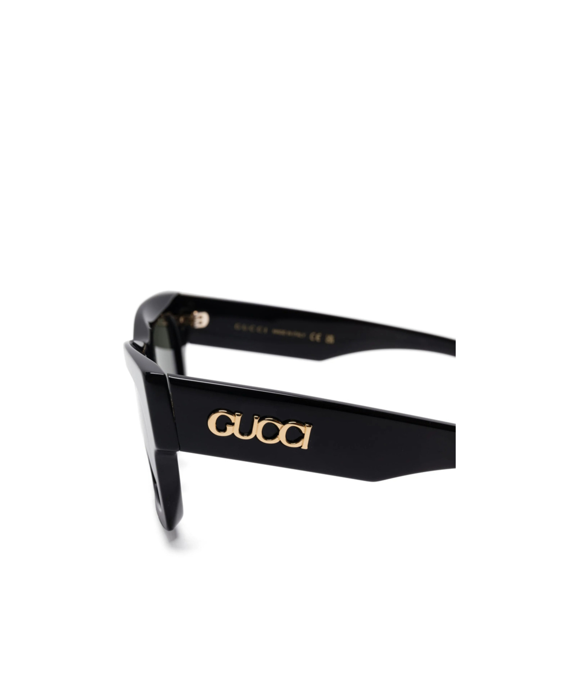 Gucci Geometric Frame Plano Mirror In Black
