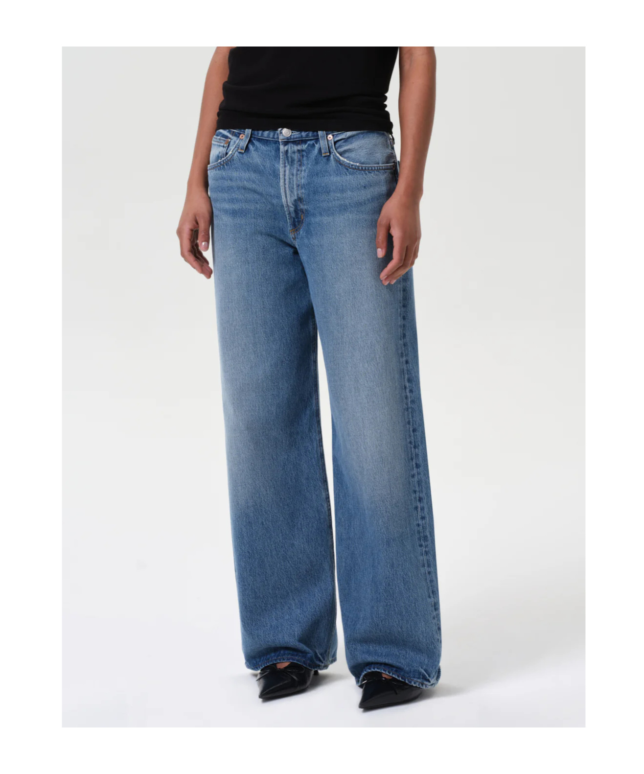 Agolde Cotton Jeans In Blue