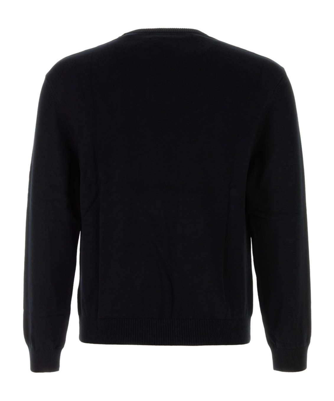 Marine Serre 'lune Logo' Crew Neck Sweater In Black