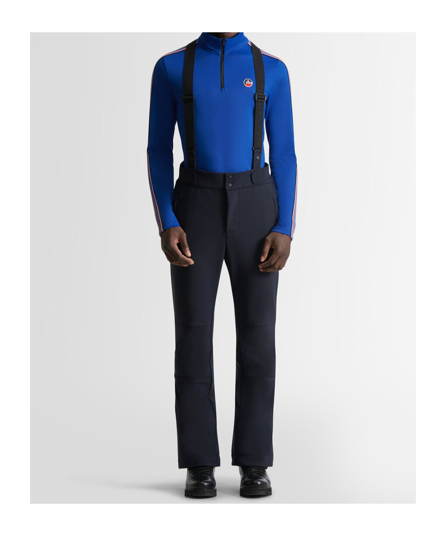 Fusalp Mens Marin Flash Straight-leg Stretch-softshell Ski Trousers In Dark Blue
