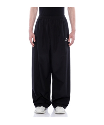 Balenciaga Elastic Waist Casual Pants In Black