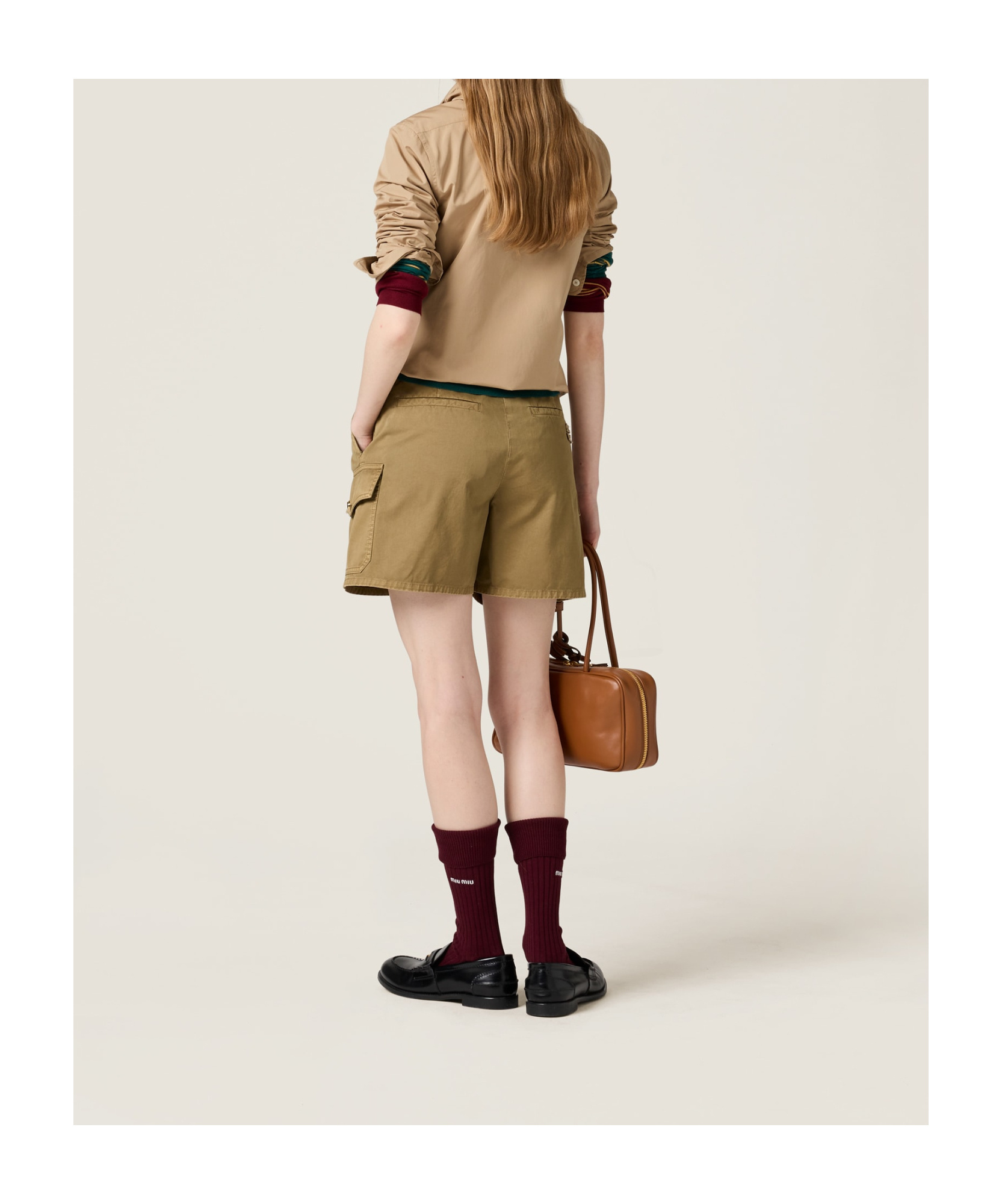 MIU MIU POPLIN SHIRT WITH NECKERCHIEF