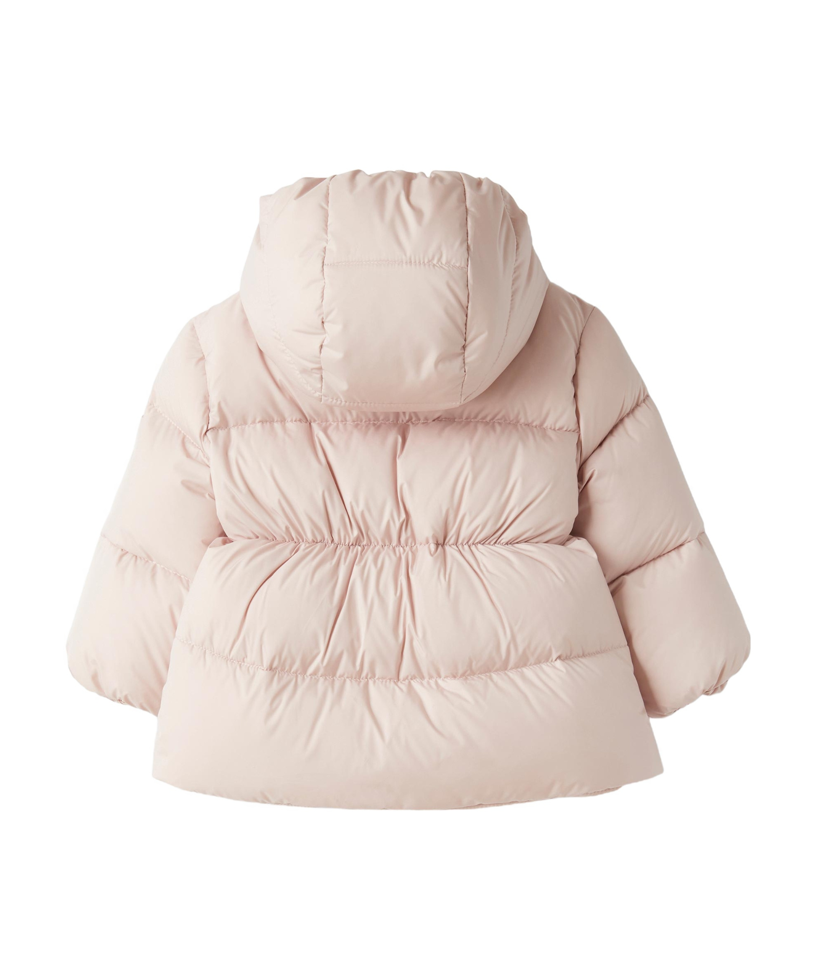 Il Gufo Quilted Hooded Jacket In Nude