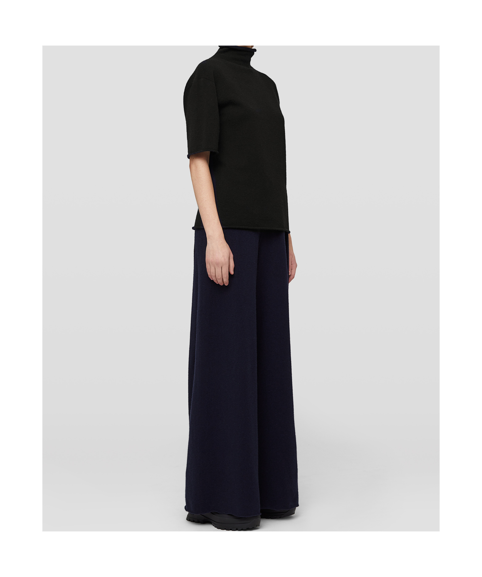 Jil Sander High-neck Sweater In Black