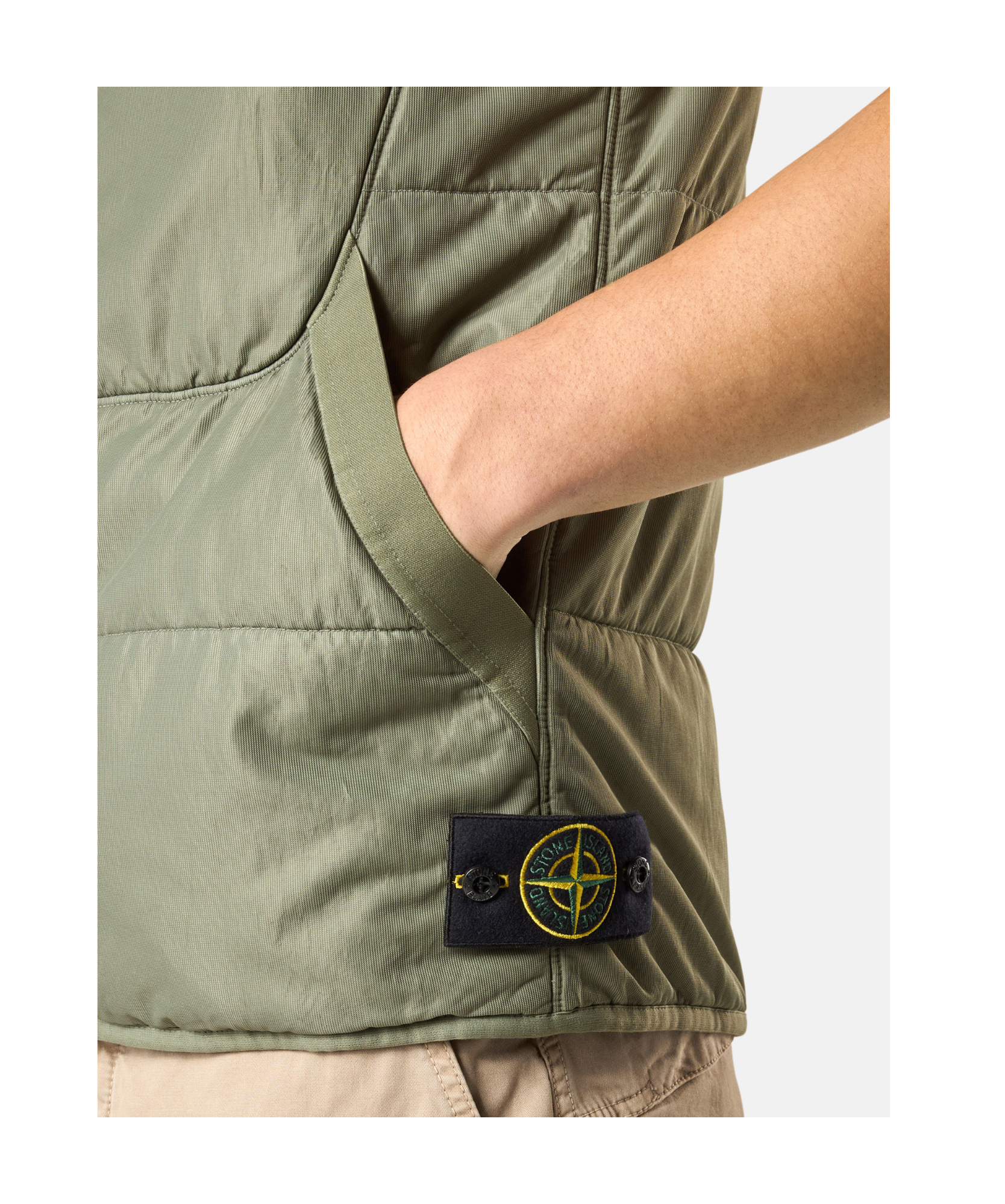 Stone Island G100012 Run-proof Nylon Mesh-tc In Green