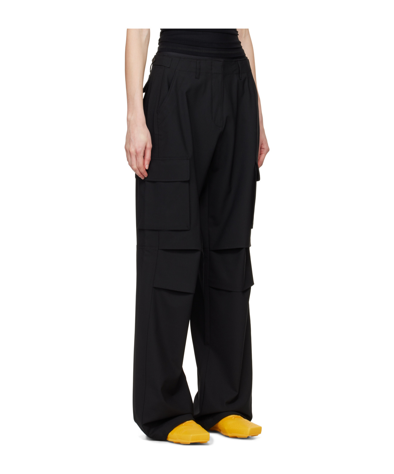 Coperni Tailored Overalls Casual Pants In Black