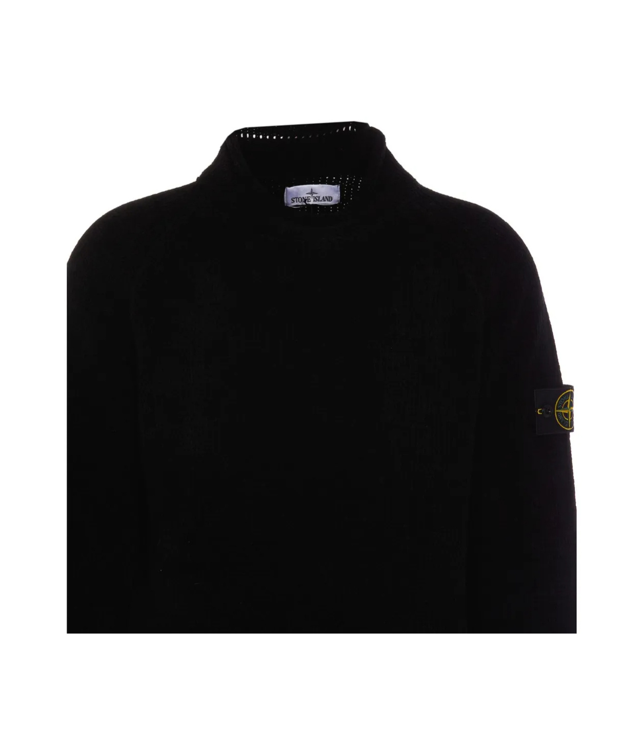 Shop Stone Island Compass-badge Sweatshirt In Black