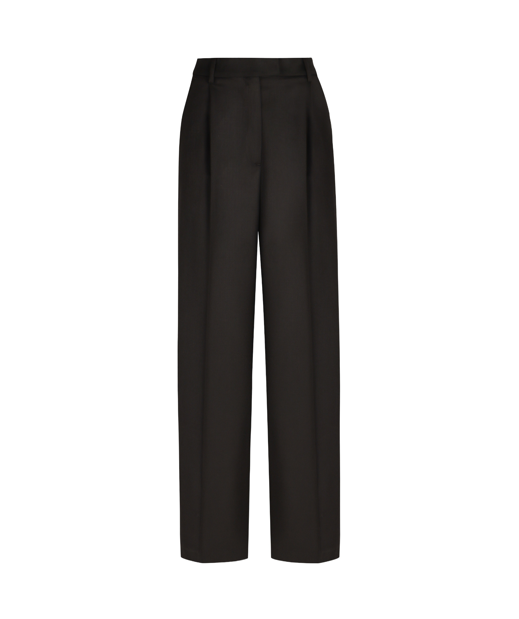 Pt01 Pt Torino Wool Wide-leg Trousers In Black