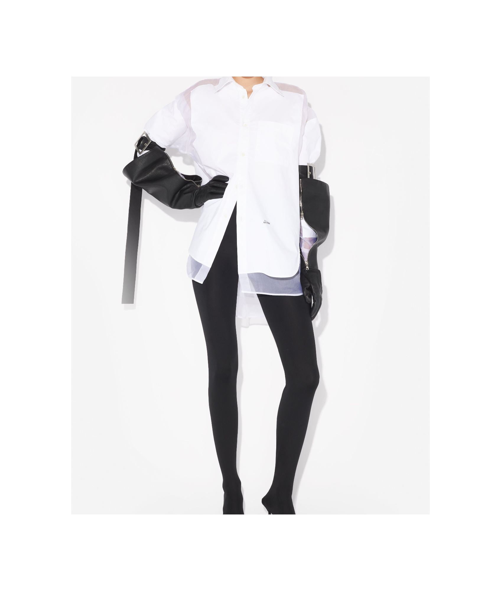 Jean Paul Gaultier Long-sleeved Shirt In White