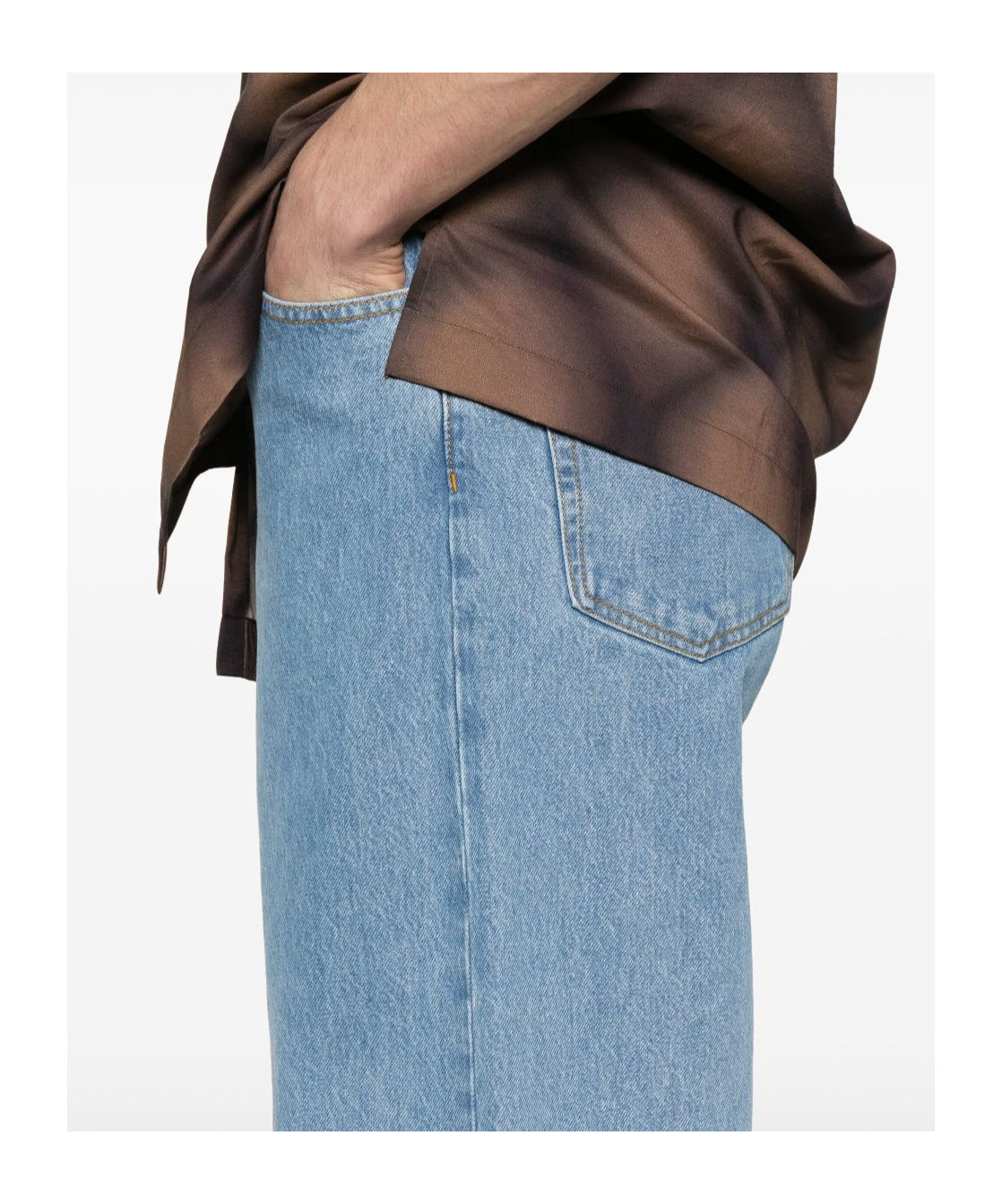 DRIES VAN NOTEN BELT-LOOP JEANS