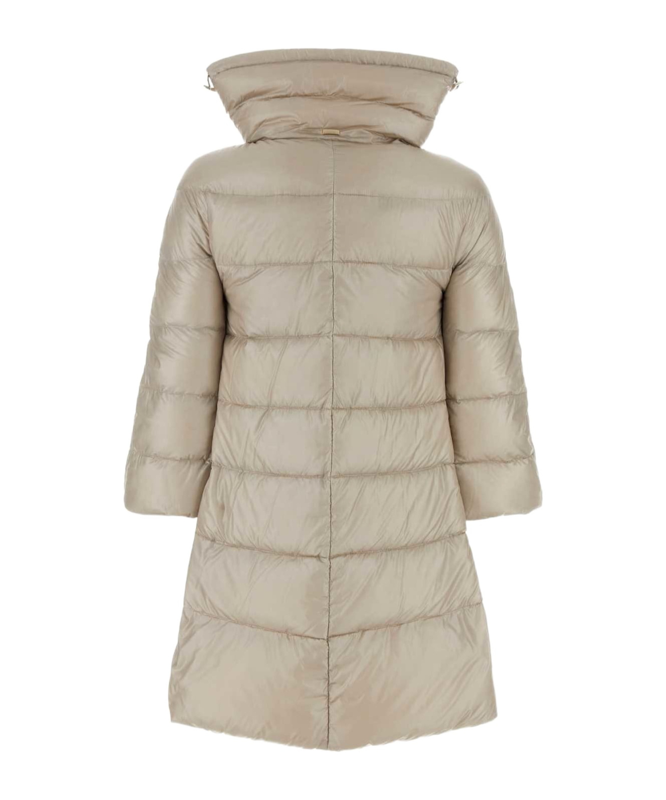 Herno Sand Nylon Cleofe Down Jacket In Nude