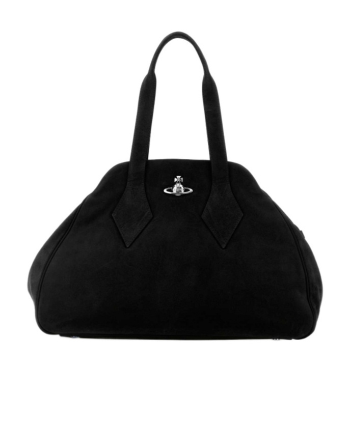 Vivienne Westwood Large Yasmine Shoulder Bag With Top Handles In Black