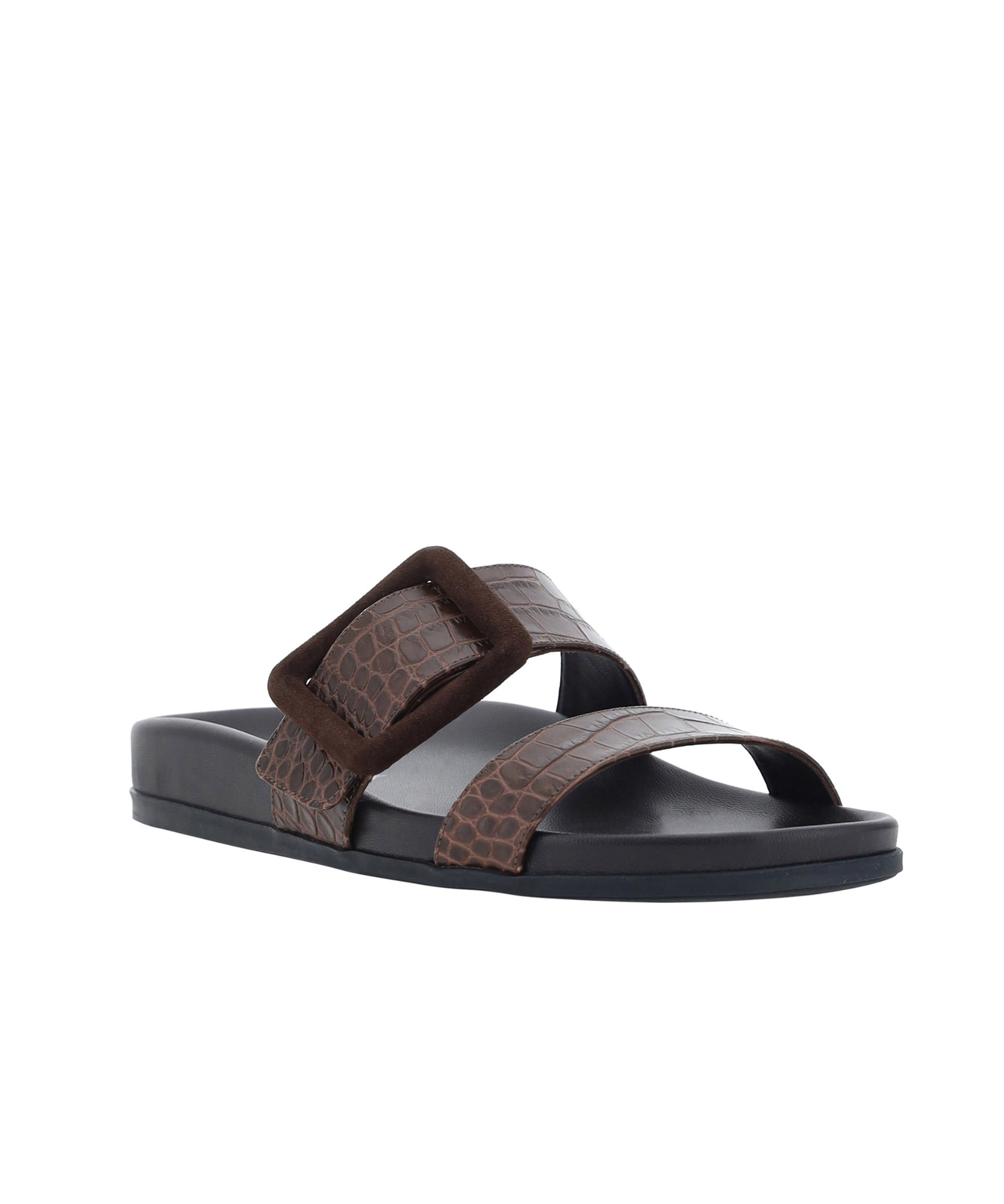 Shop Manolo Blahnik Mayfu Slip-on Sandals In Black