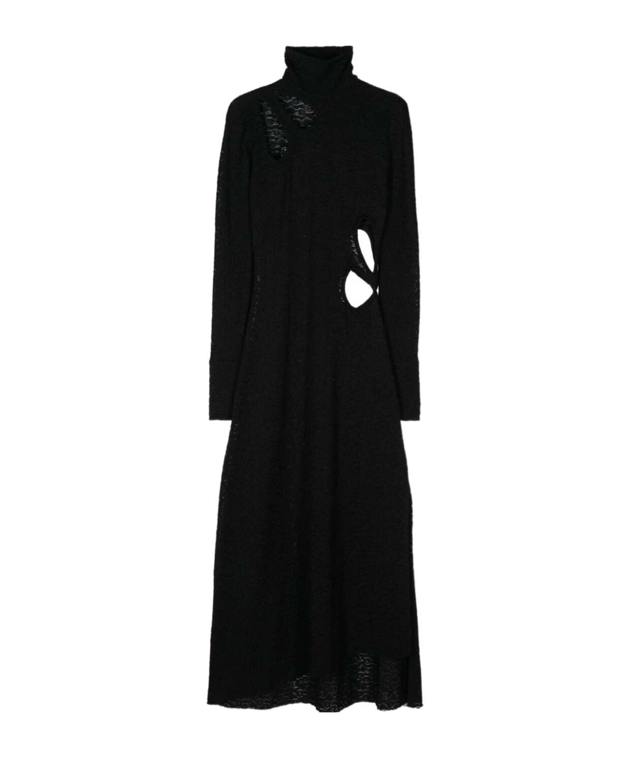 VICTORIA BECKHAM FLORAL-EMBROIDERY DRESS