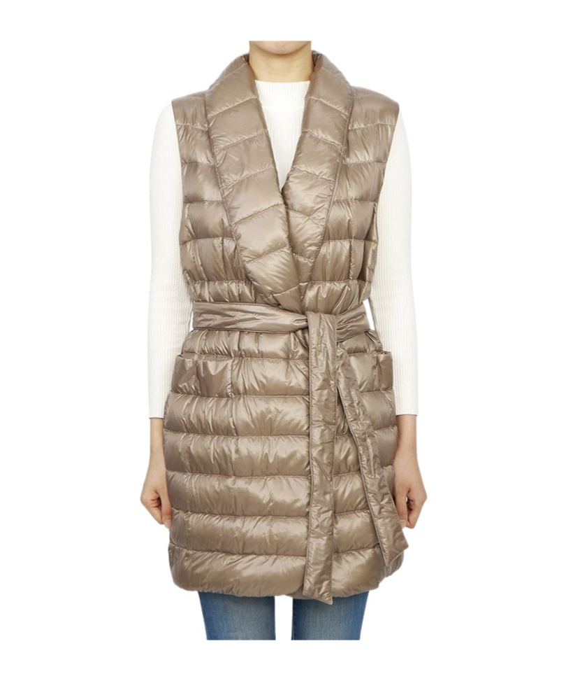 Herno Quilted Down Jacket In Gold