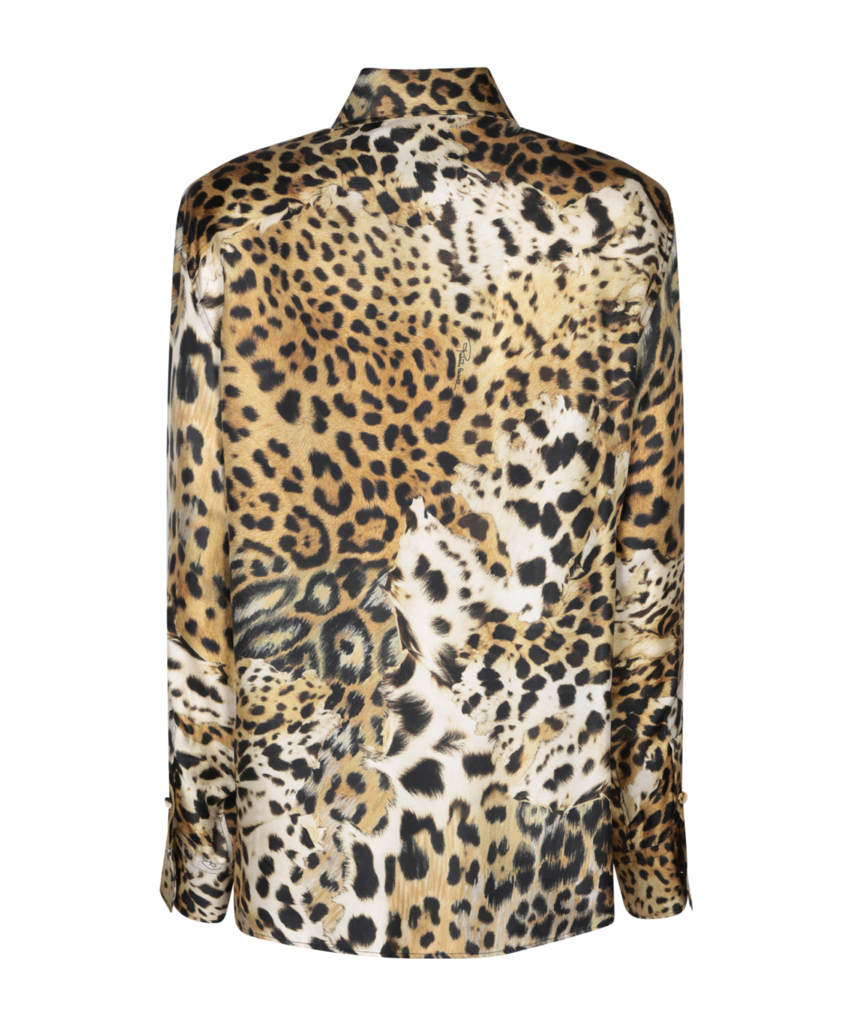 Roberto Cavalli Leo Printed Silk Twill Jacket In Multicolor