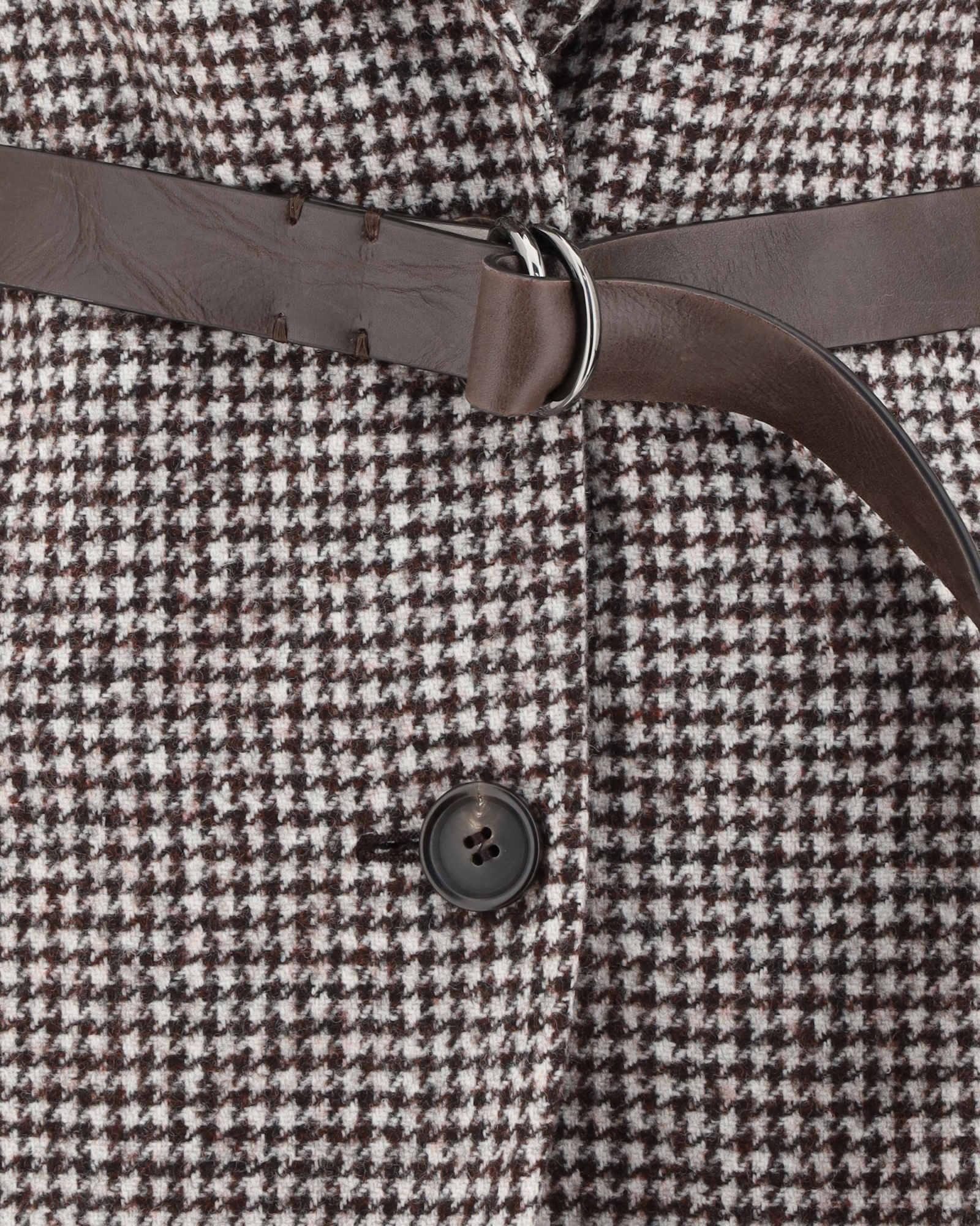 Brunello Cucinelli Houndstooth Belted Blazer