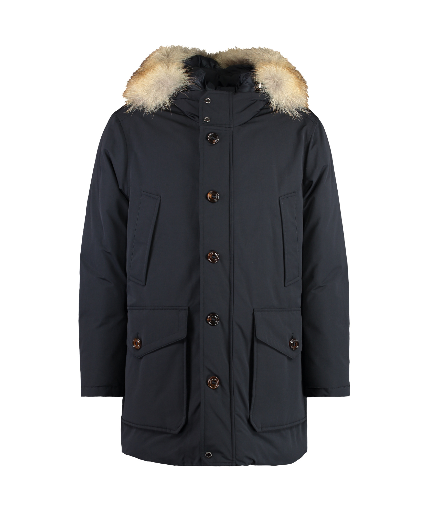 Moorer Archimede Fur Hood Parka In Blue