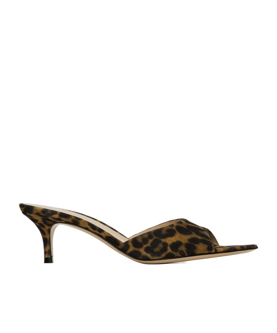 Gianvito Rossi Ssense Exclusive Brown Elle 55 Mules In Black