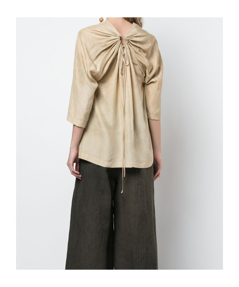 Uma Wang V-neck Blouse In Neutral
