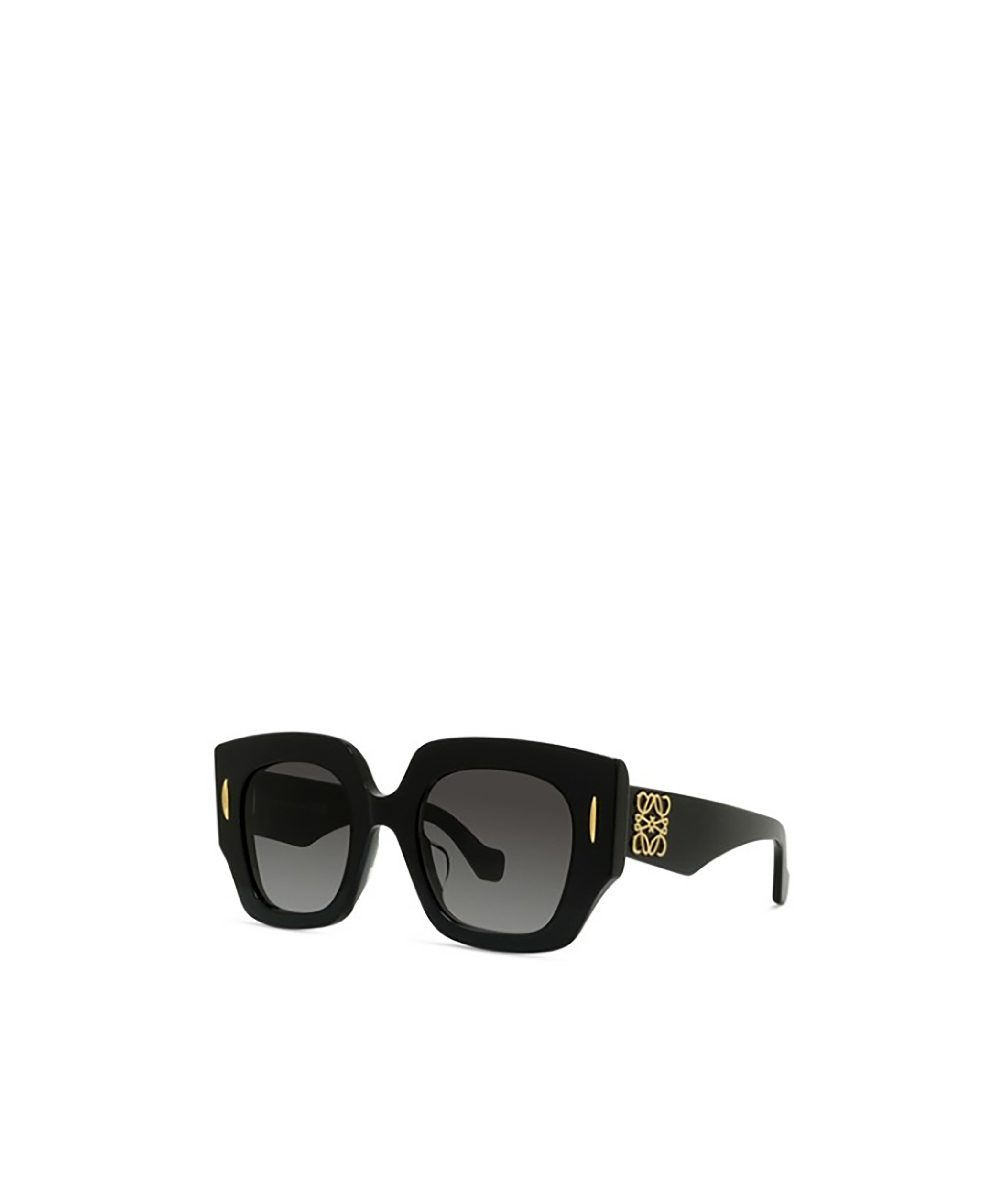 Loewe Anagram 50mm Small Geometric Sunglasses In Black