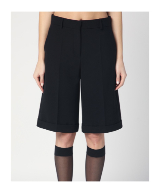 Moschino Belt-loop Shorts In Black