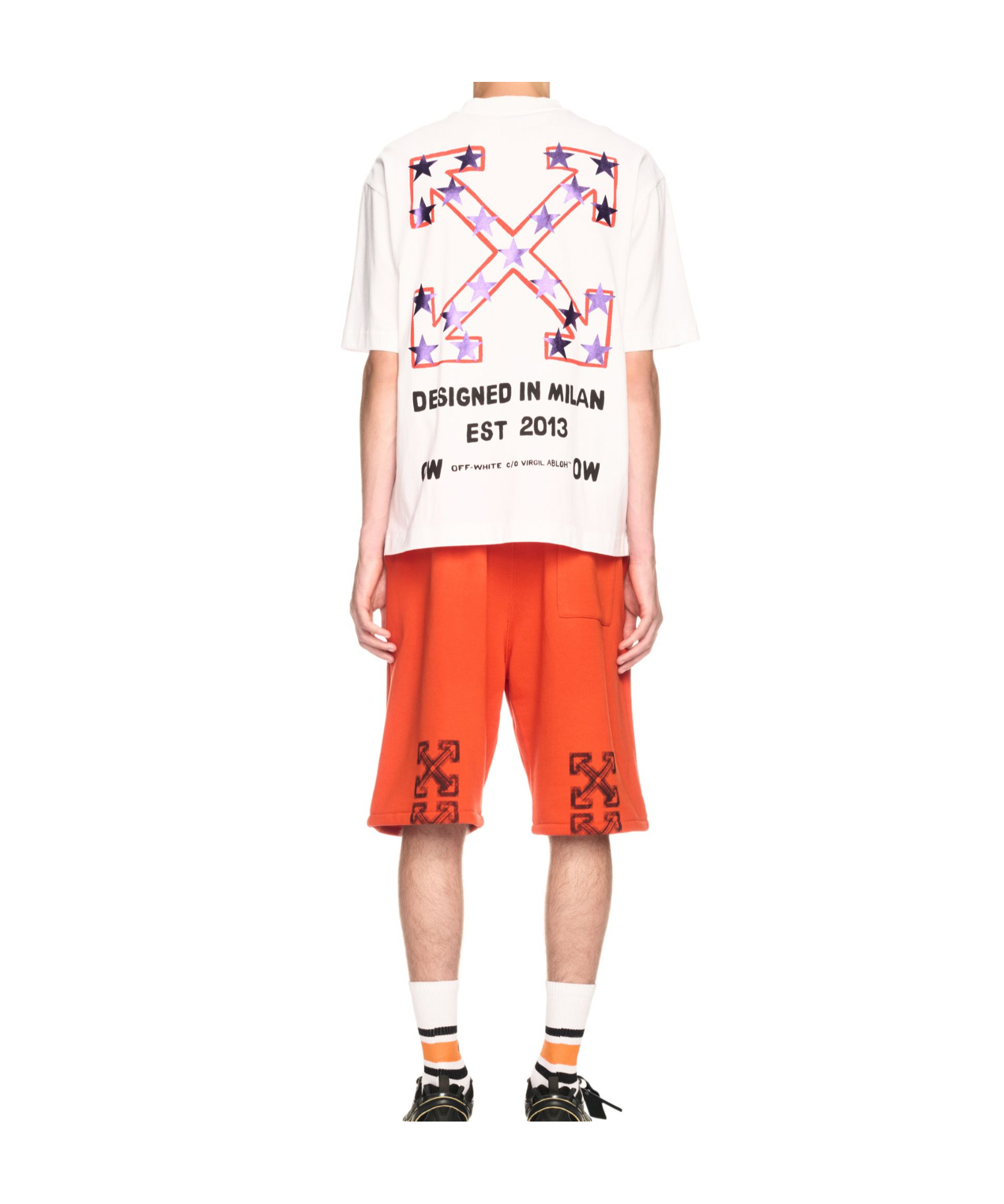 Shop Off-white Star Arrow Skate T-shirt In White