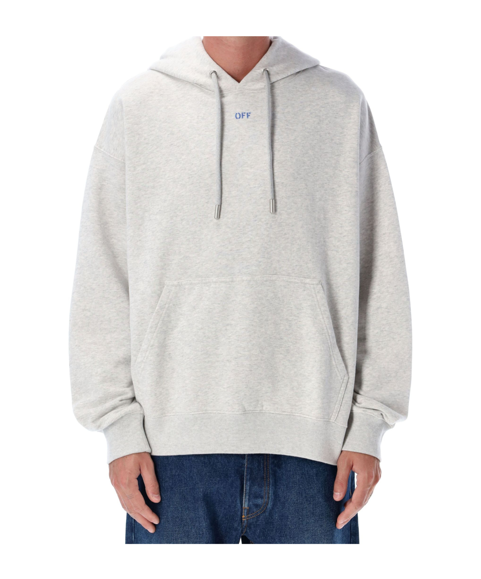 Off-white Long-sleeved Sweatshirt In Gray