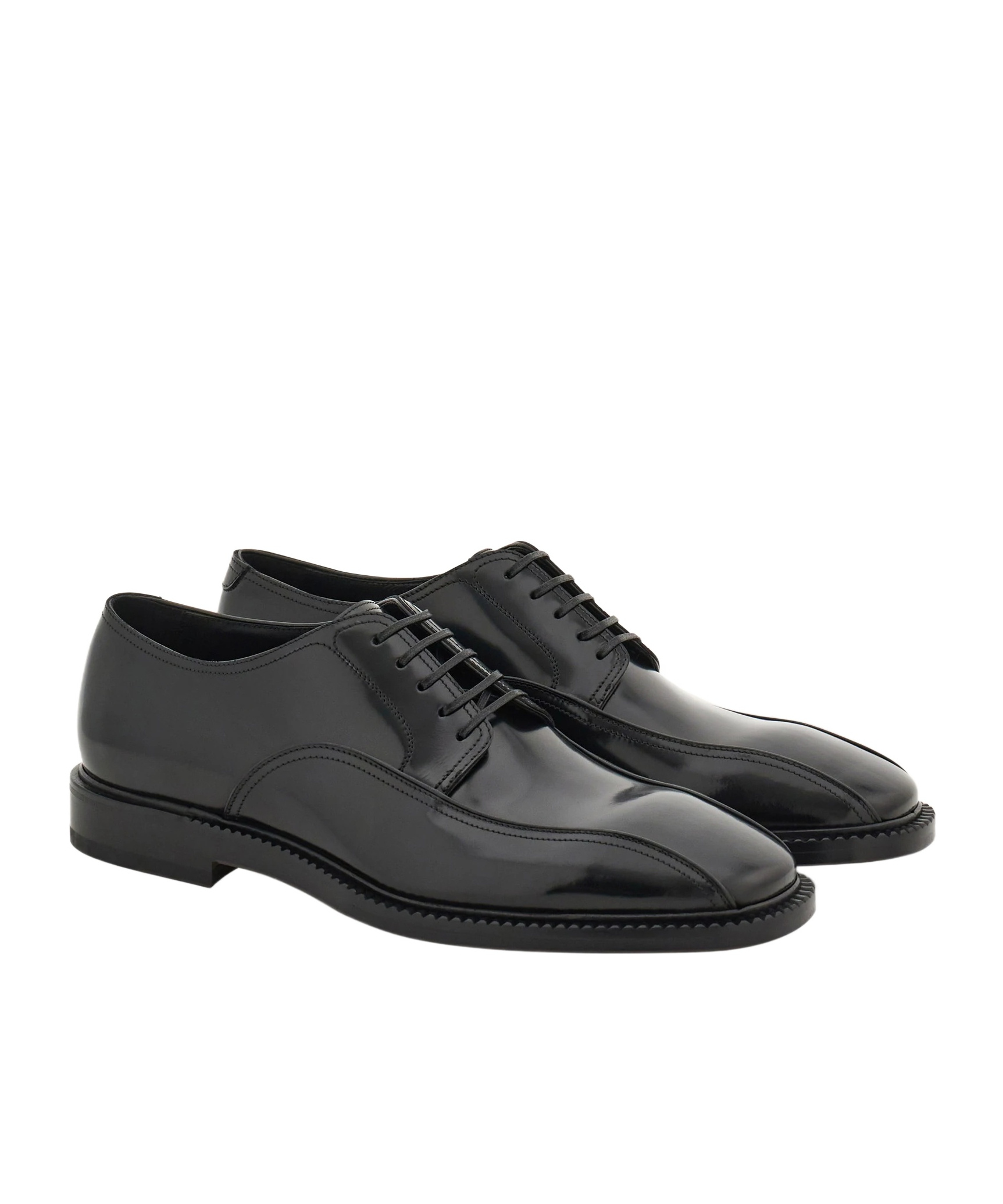 Ferragamo Derby Shoe In Black