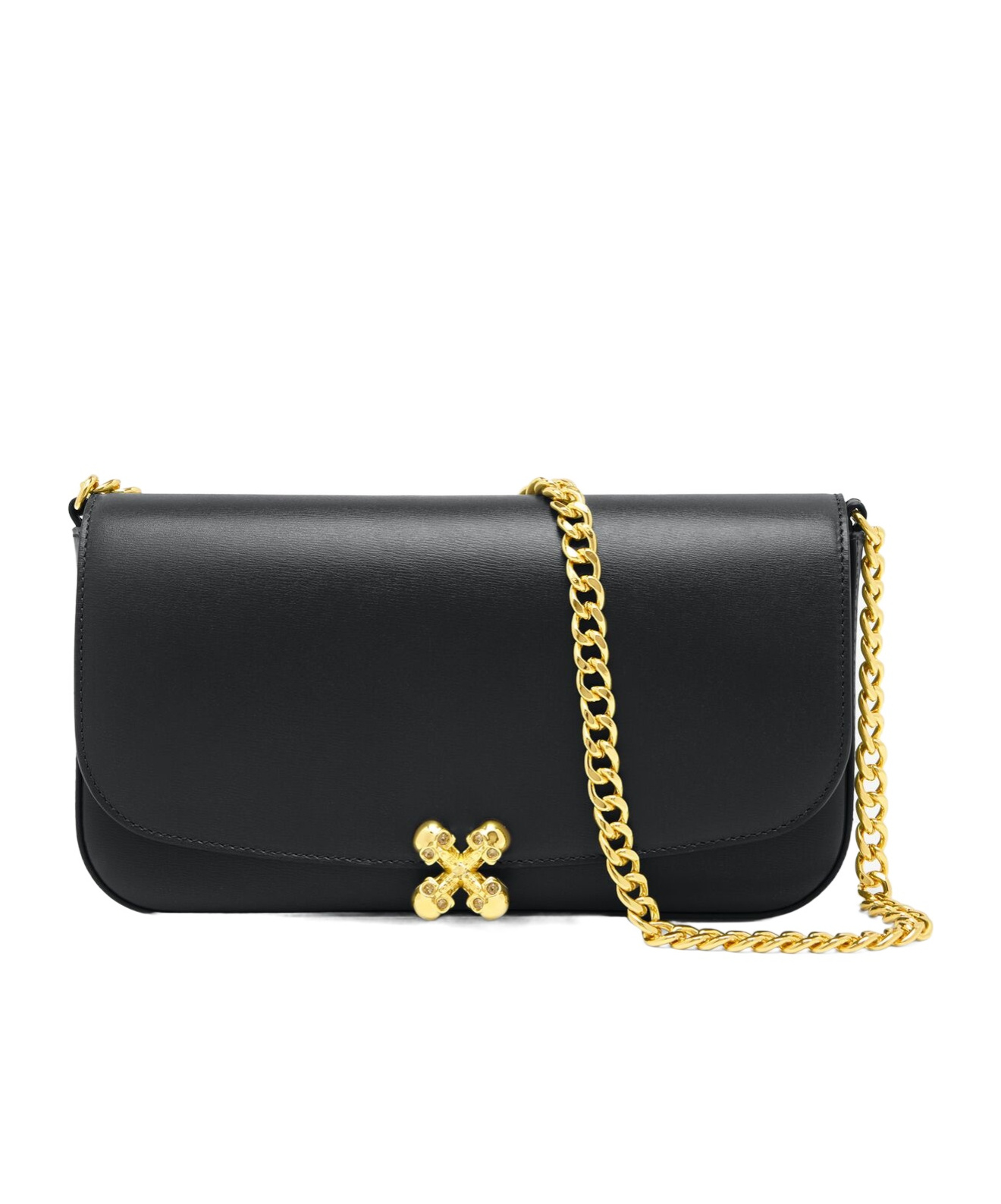Alexander Mcqueen Skull Flower Leather Shoulder Bag