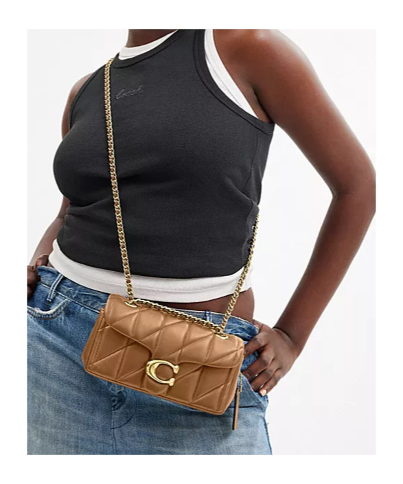 Coach Tabby Shoulder Bag 26 With Pillow Quilting In Brown