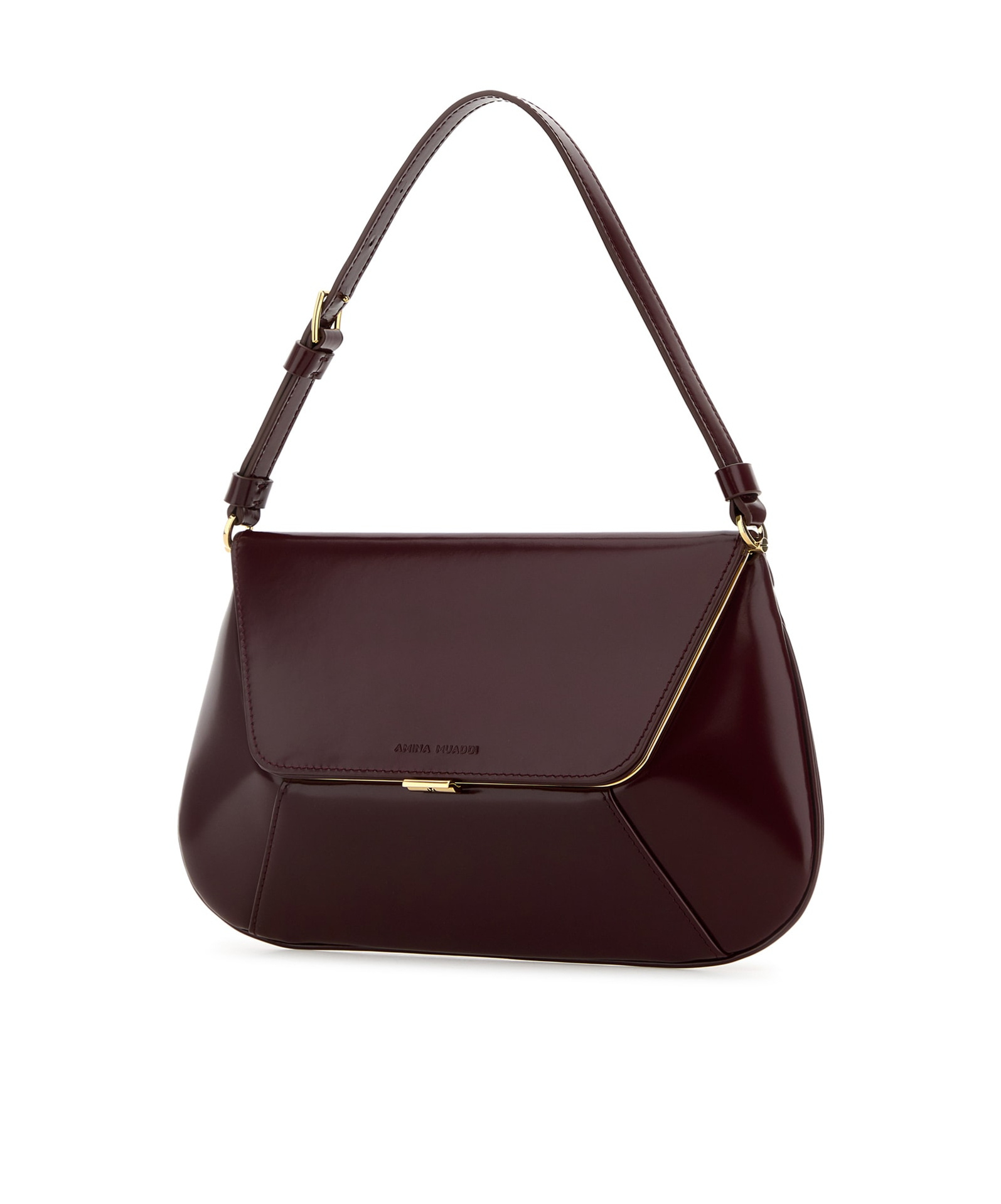 Amina Muaddi Top Handle Handbag In Brown