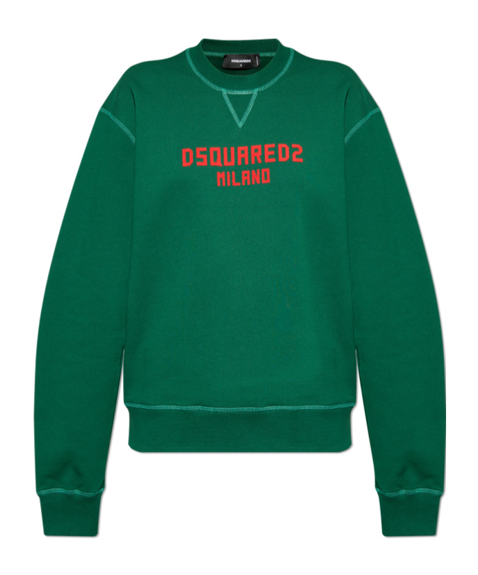 Dsquared2 Printed Sweatshirt In Green
