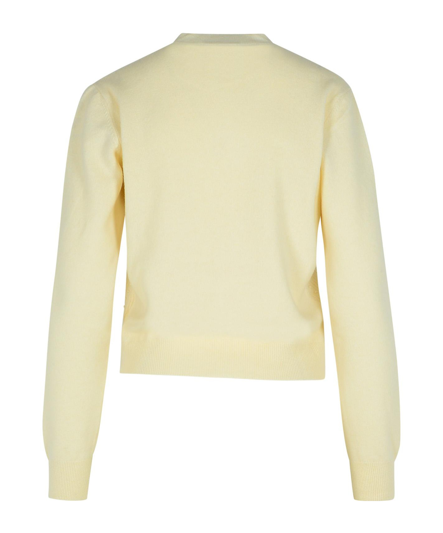 Fabiana Filippi Platinum Buttoned Knitted Cardigan In Nude