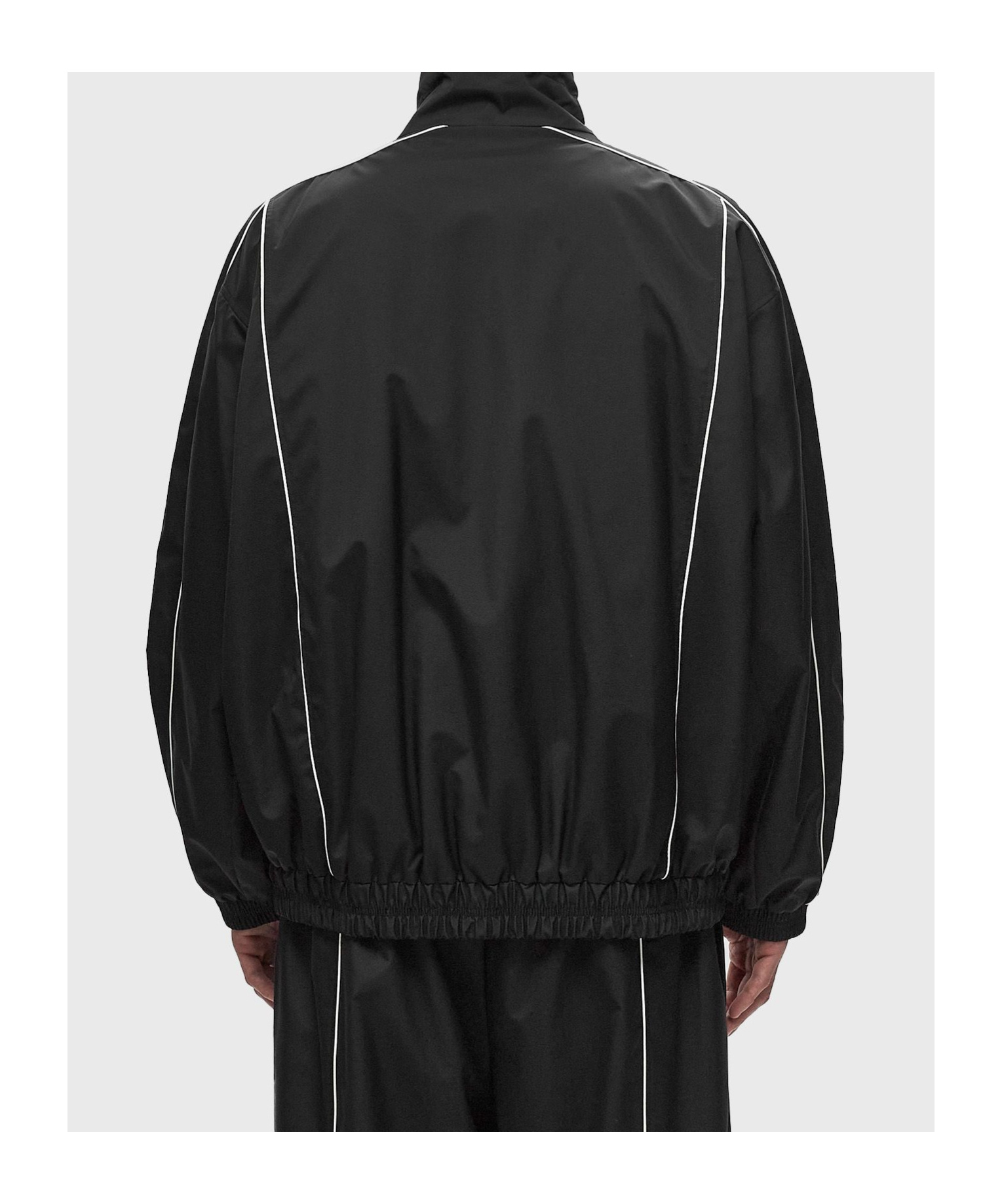 Lacoste Long-sleeved Jacket In Black