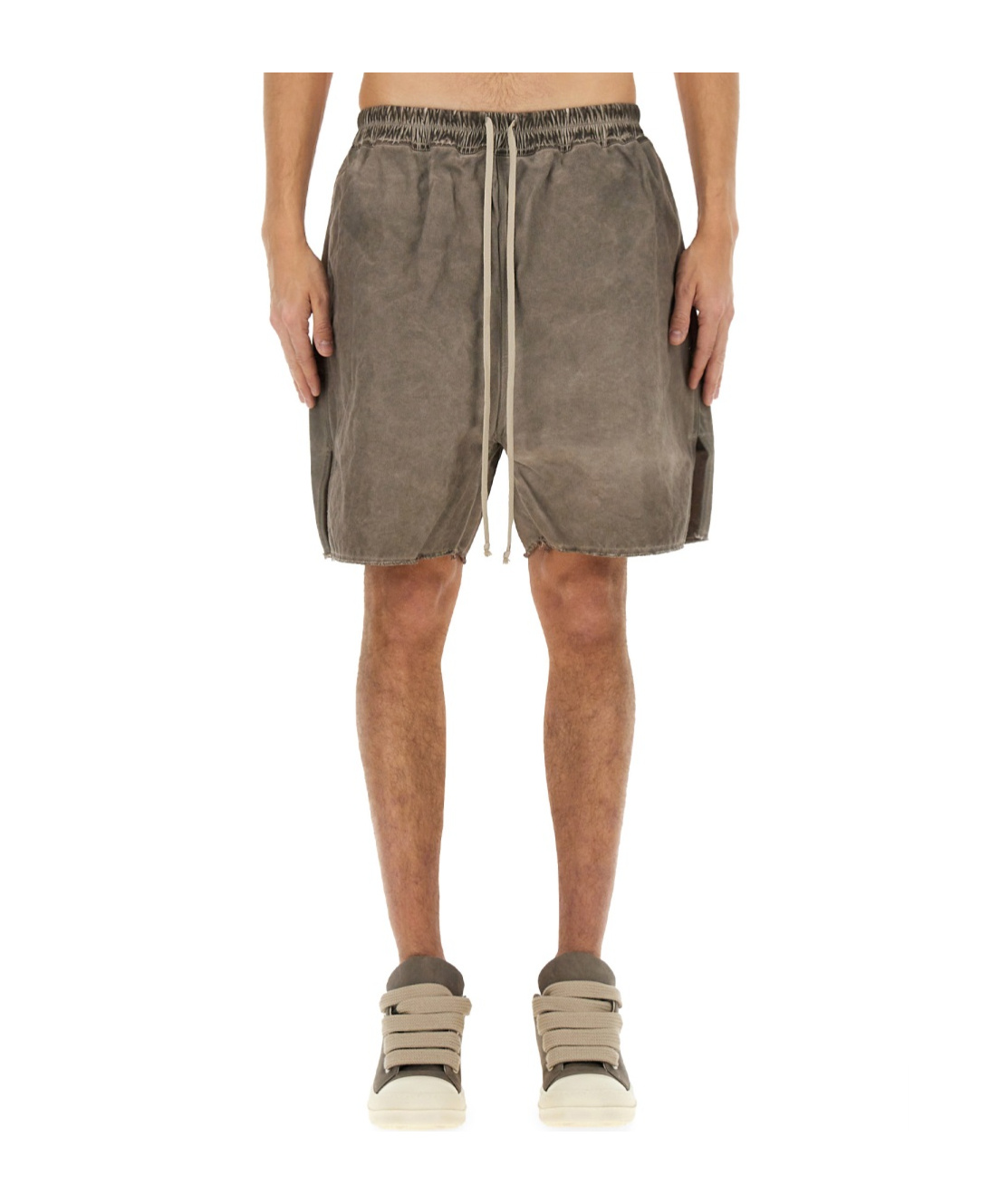 Rick Owens Drkshdw Drawstring Shorts In Gray